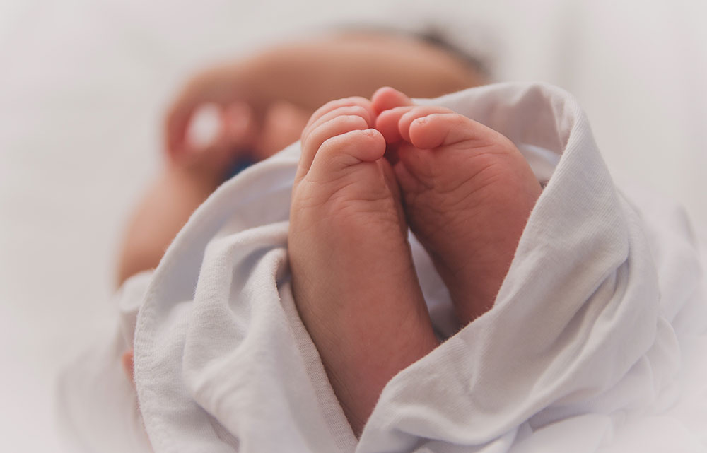 Nyfødt baby - neonatal herpes.